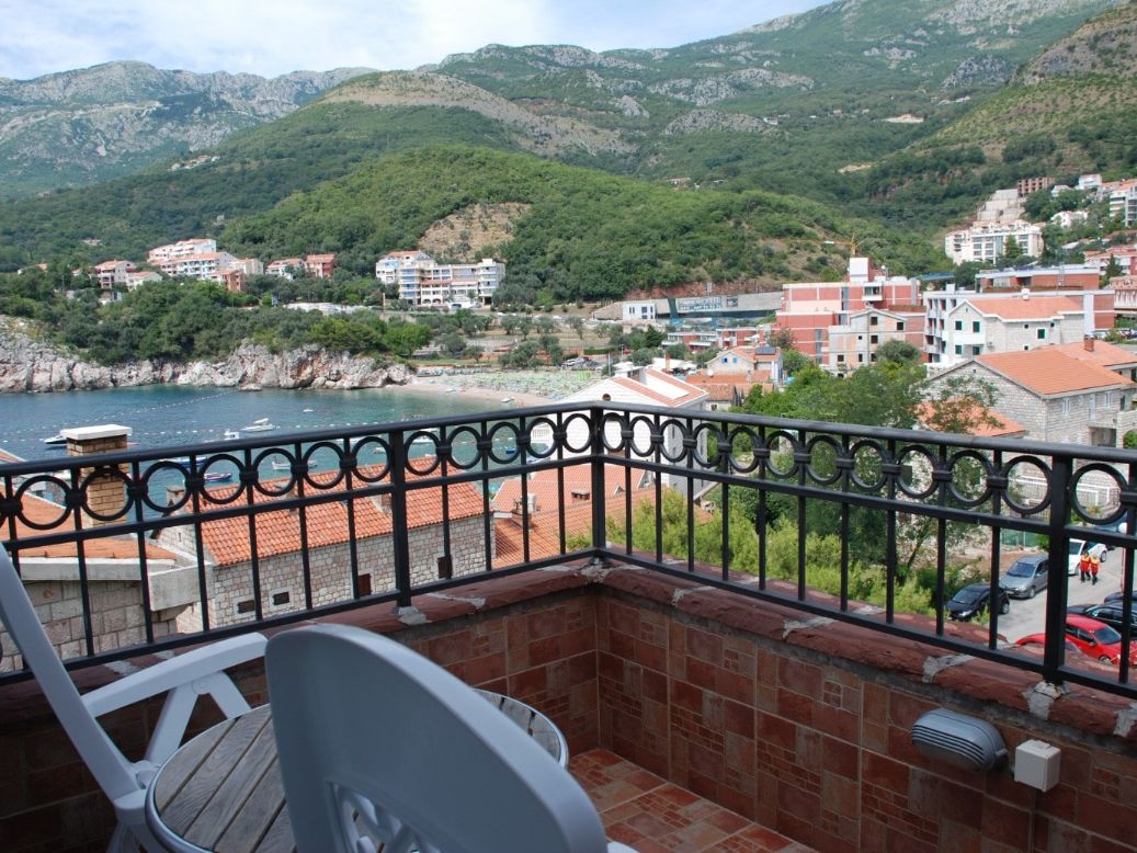Blue apartment balcony Montenegro